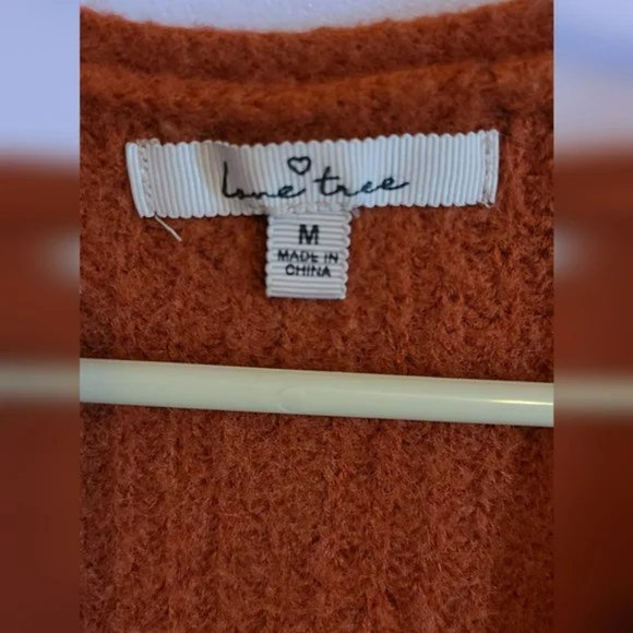 LOVE TREE Fuzzy Fall Cardigan size M - Picture 5 of 5